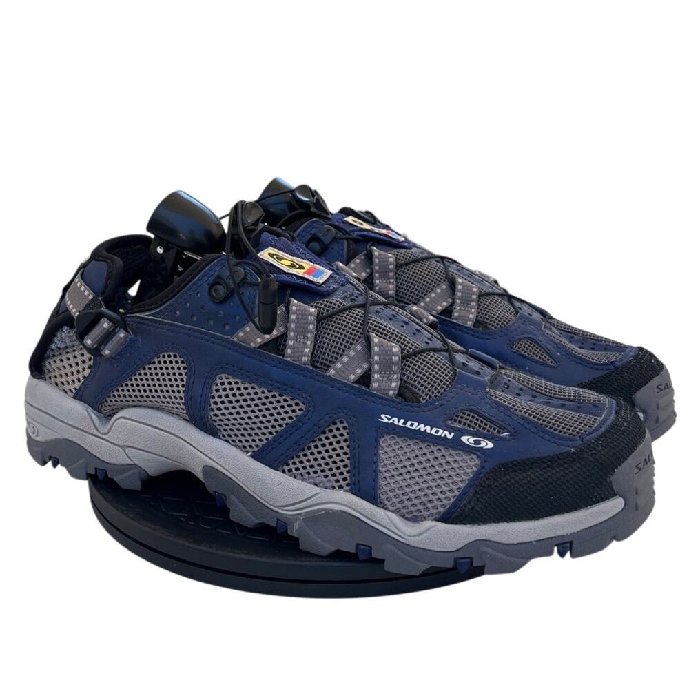 Mens Salomon Techamphibian Mesh Casual Running Trail Hiking Shoes SZ 11.5 Gray - Picture 3 of 6
